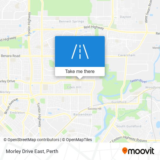 Mapa Morley Drive East