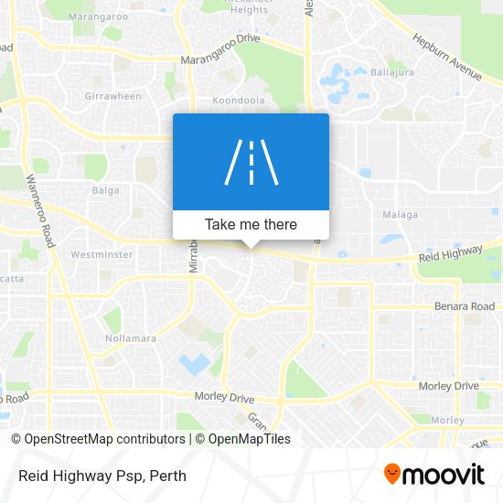 Reid Highway Psp map