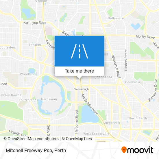 Mapa Mitchell Freeway Psp