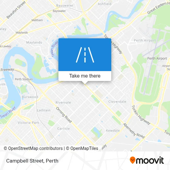 Mapa Campbell Street
