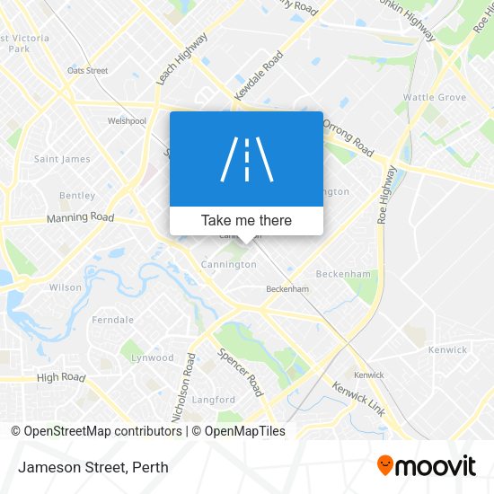 Jameson Street map