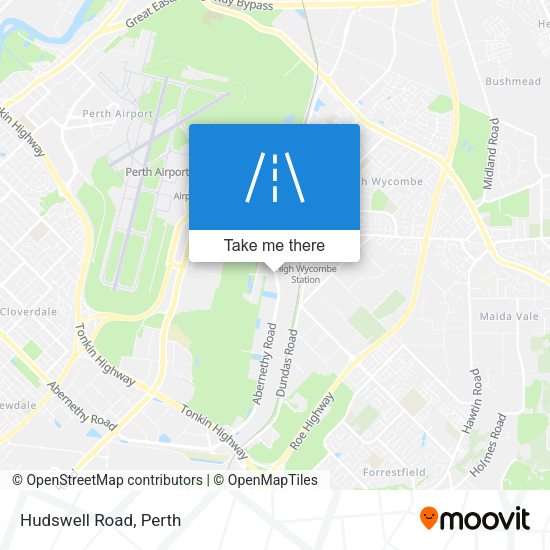 Hudswell Road map