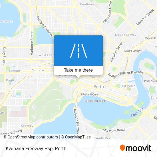 Perth Psp Map How to get to Kwinana Freeway Psp, West Perth by bus or train?