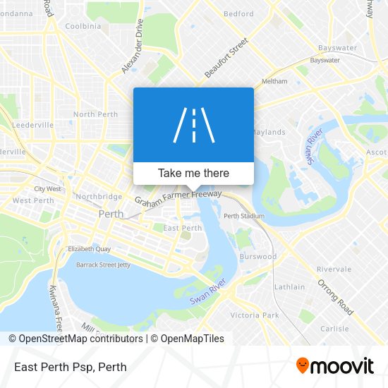 East Perth Psp map