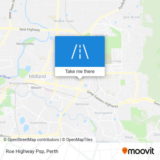 Roe Highway Psp map