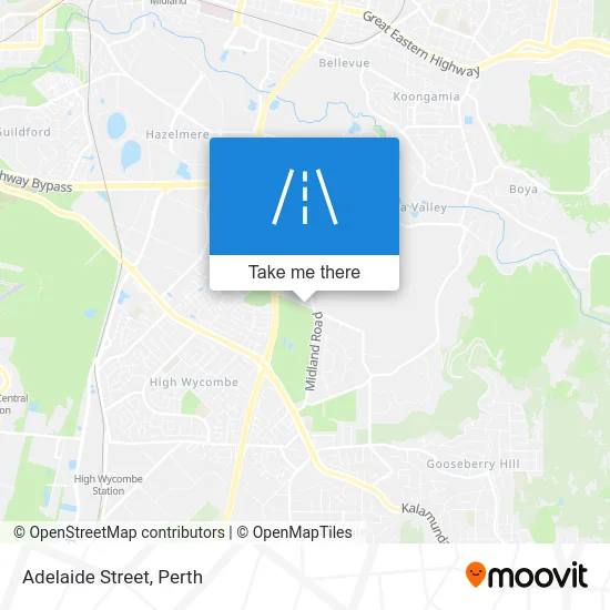 Mapa Adelaide Street