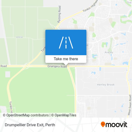 Drumpellier Drive Exit map