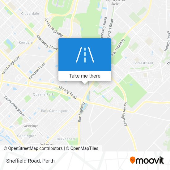 Sheffield Road map