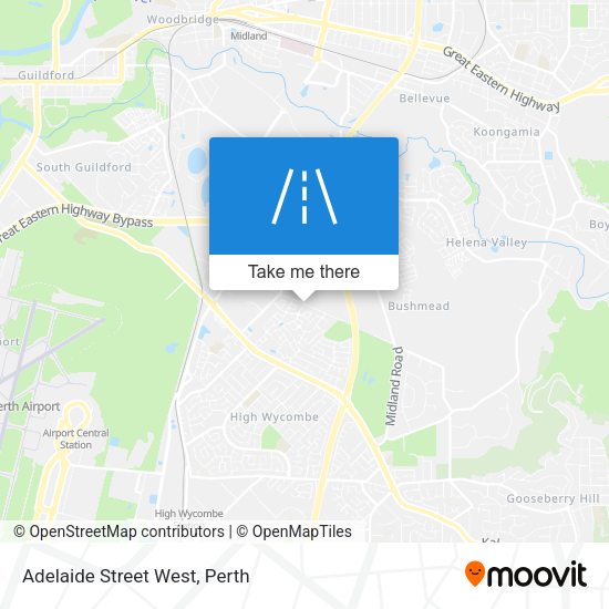 Adelaide Street West map