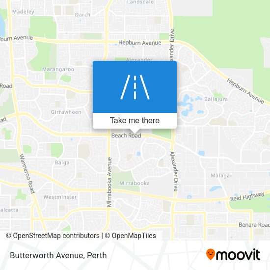 Butterworth Avenue map