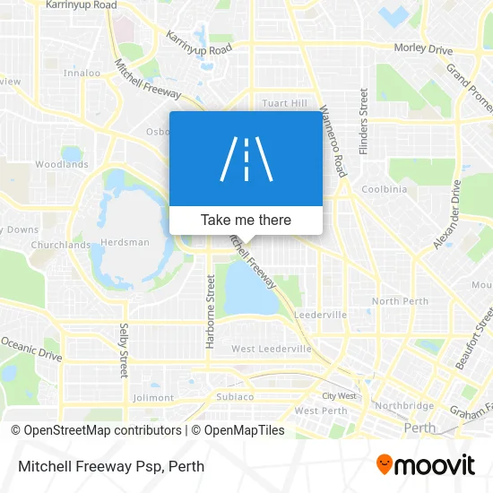 Mapa Mitchell Freeway Psp