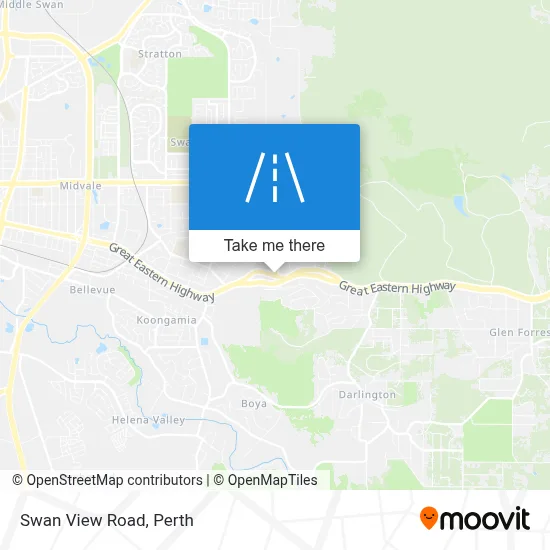 Mapa Swan View Road