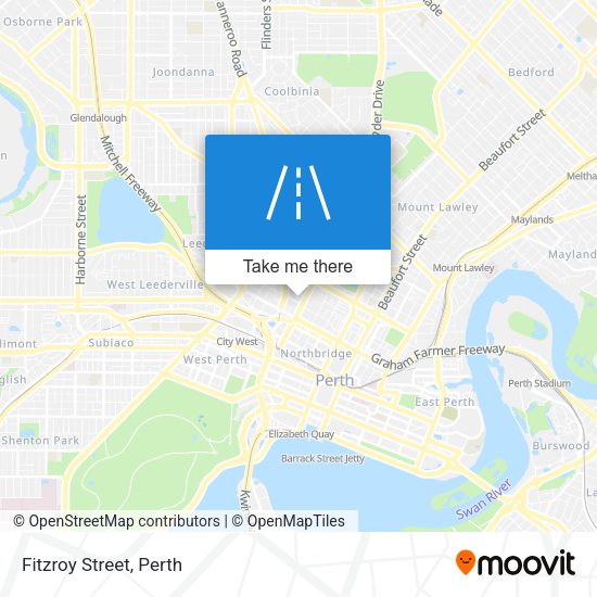 Fitzroy Street map