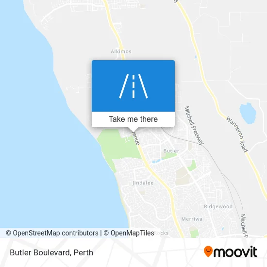 Mapa Butler Boulevard