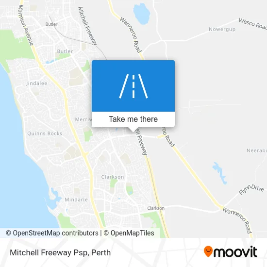 Mapa Mitchell Freeway Psp