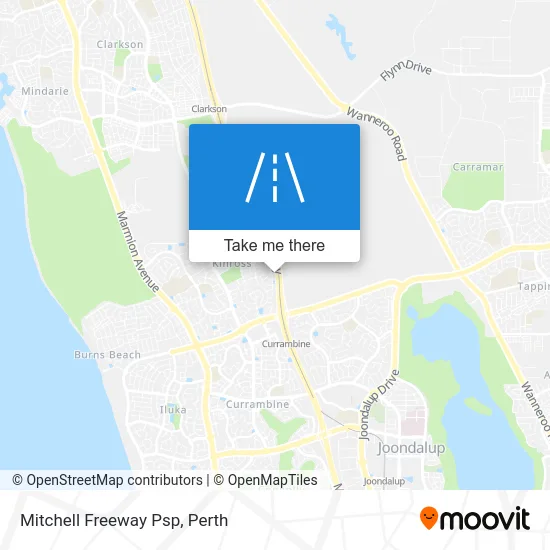 Mapa Mitchell Freeway Psp