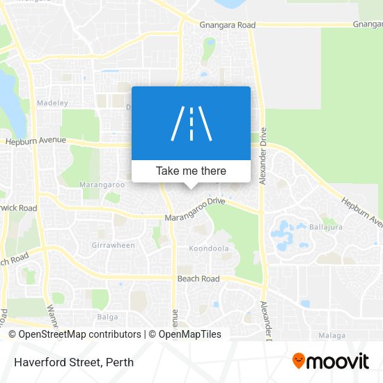 Haverford Street map