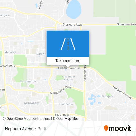Hepburn Avenue map