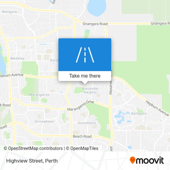 Highview Street map
