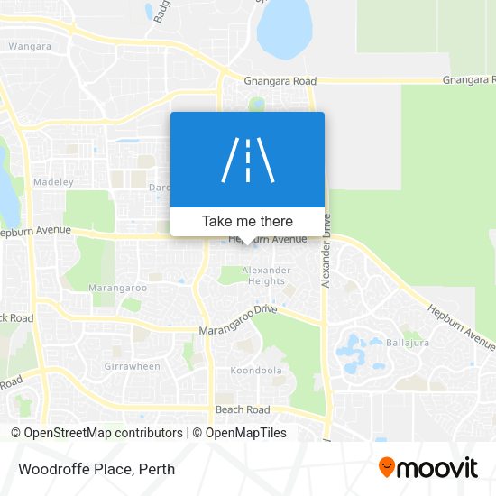 Woodroffe Place map