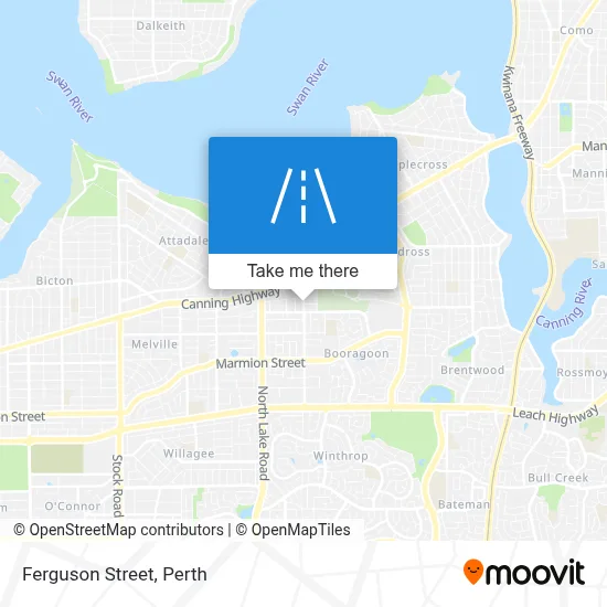 Mapa Ferguson Street