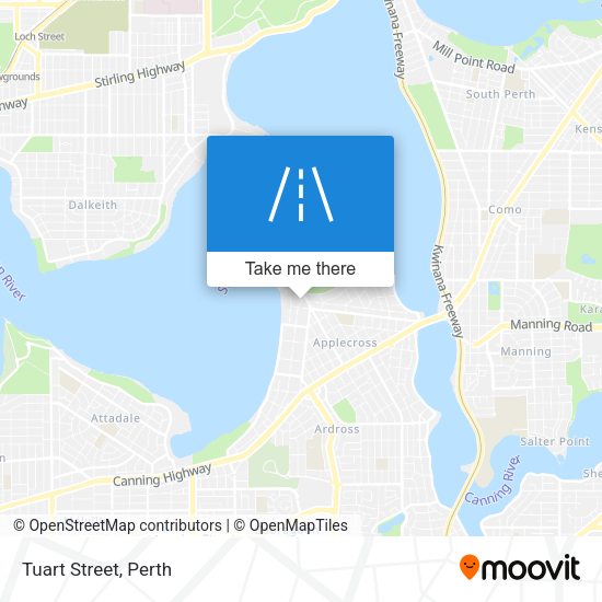 Tuart Street map