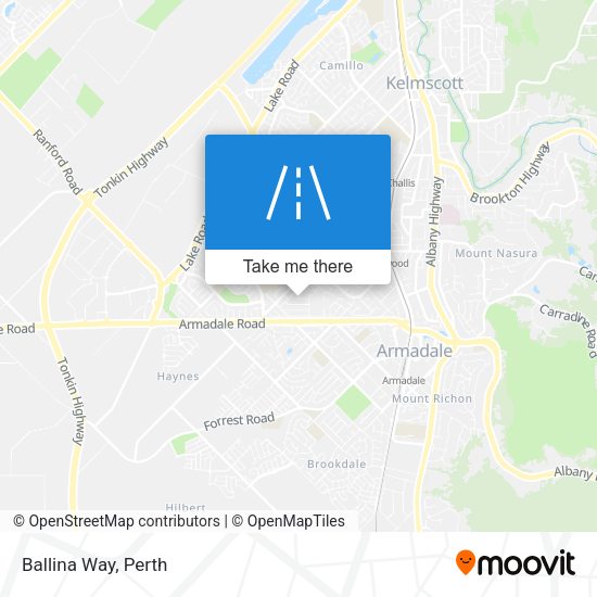 Ballina Way map