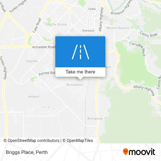 Mapa Briggs Place