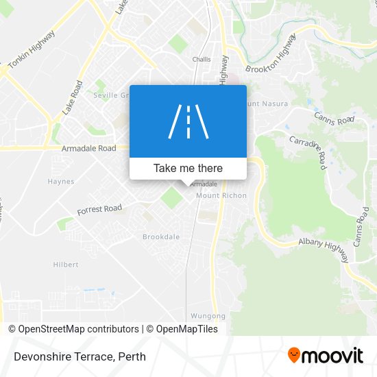 Devonshire Terrace map