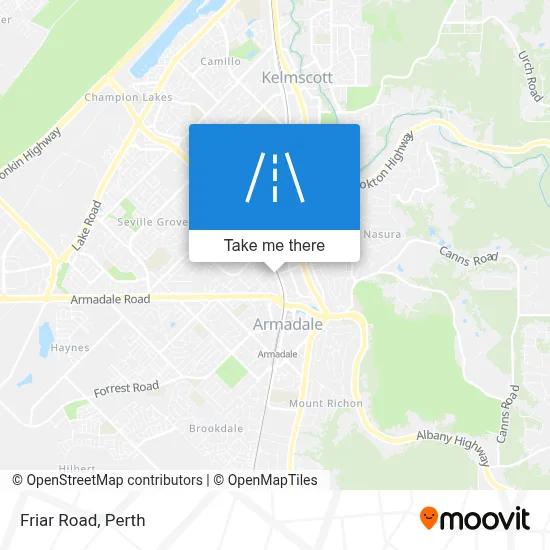 Mapa Friar Road