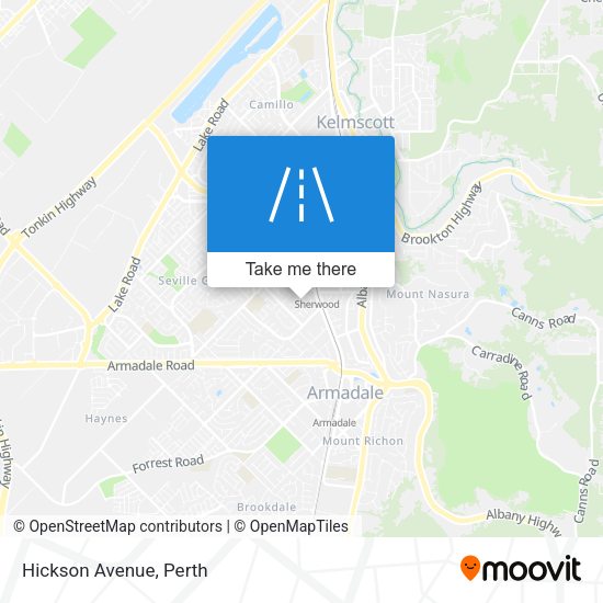 Hickson Avenue map