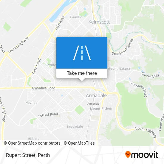 Mapa Rupert Street