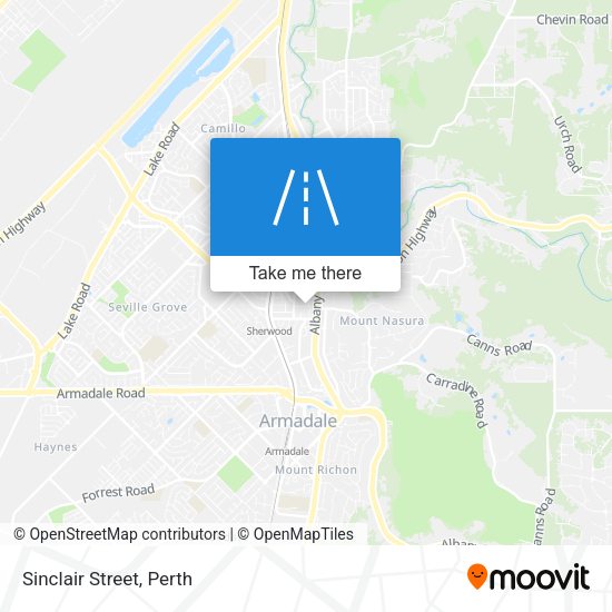Sinclair Street map