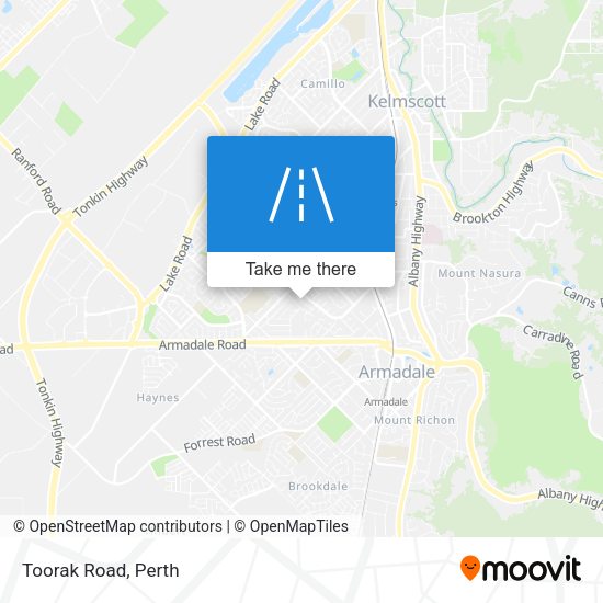 Toorak Road map