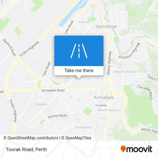 Mapa Toorak Road