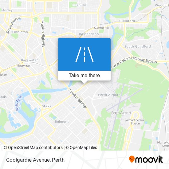 Mapa Coolgardie Avenue