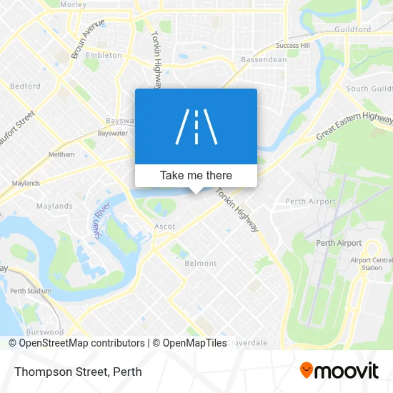 Mapa Thompson Street