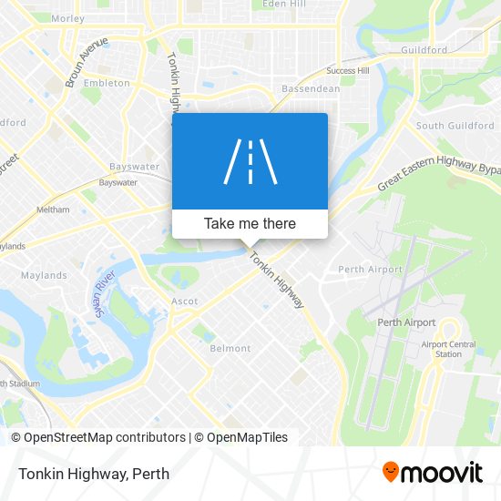 Mapa Tonkin Highway