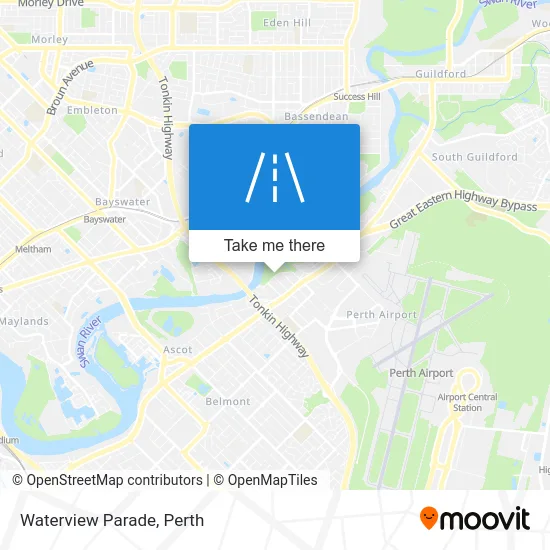 Mapa Waterview Parade