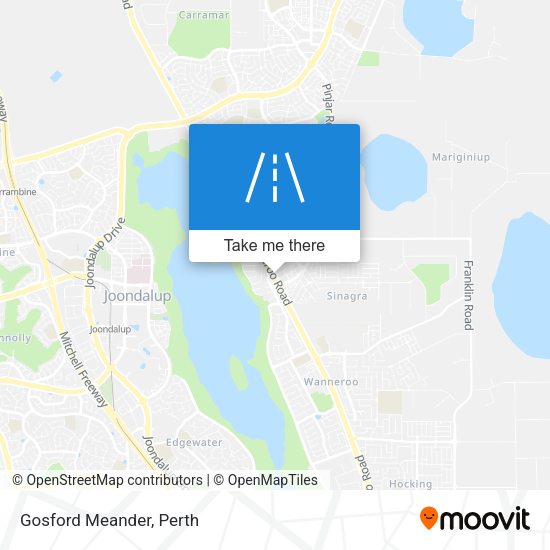 Gosford Meander map