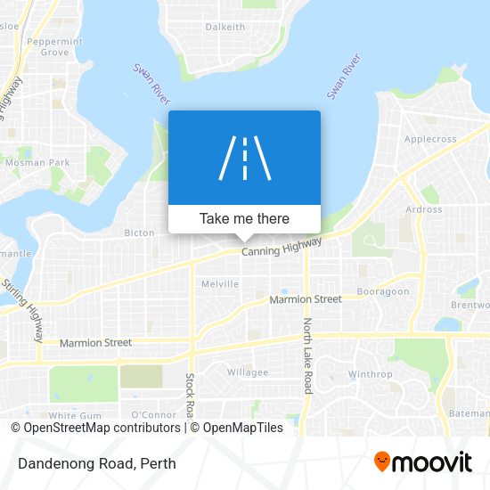 Dandenong Road map