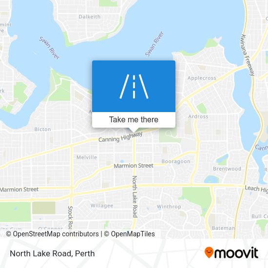 North Lake Road map