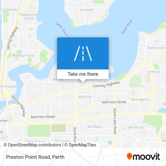 Preston Point Road map