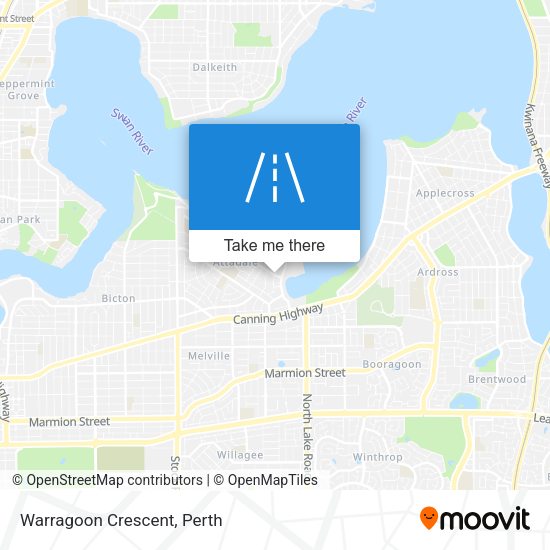Warragoon Crescent map