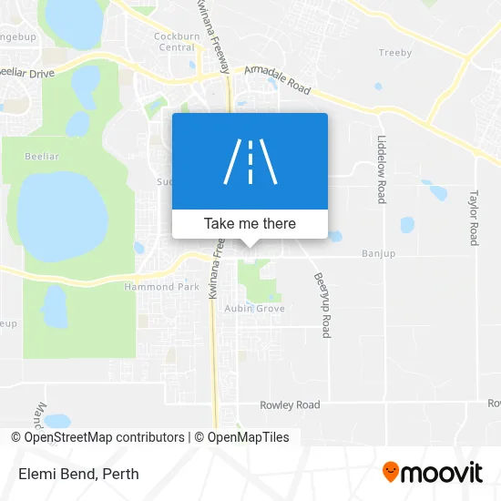 Mapa Elemi Bend