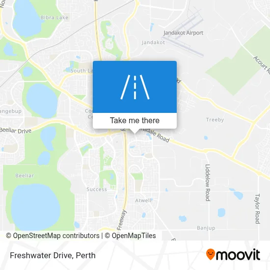 Mapa Freshwater Drive