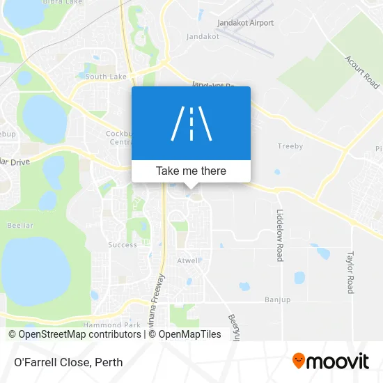 Mapa O'Farrell Close