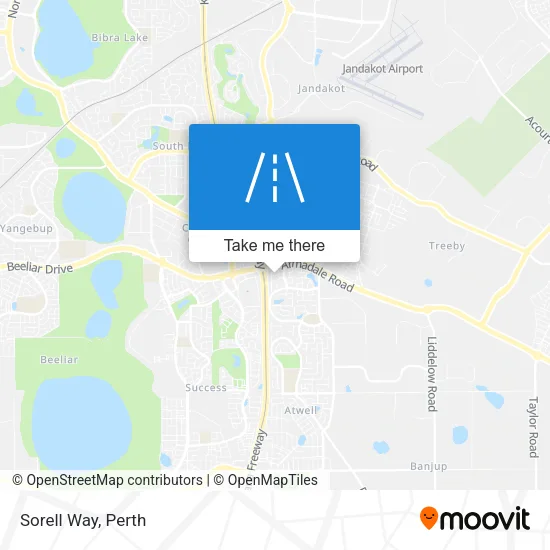 Sorell Way map