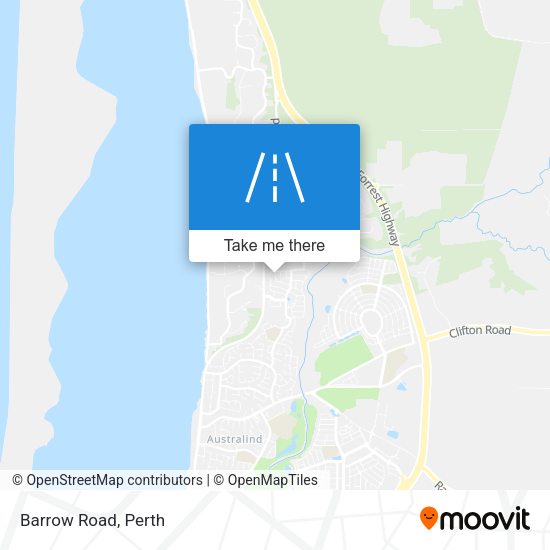 Barrow Road map