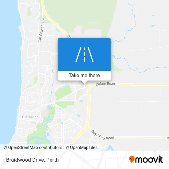 Mapa Braidwood Drive